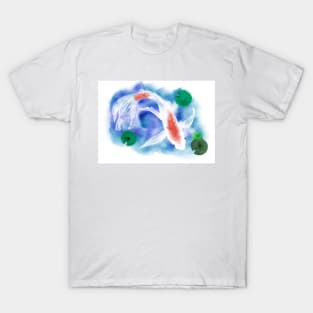 Watercolor White Goldfish T-Shirt